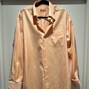 Paul Stuart Orange Button Down large